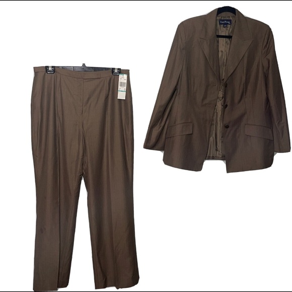 Evan-Picone Women's Blazer & Pant 2 Piece Set - Picture 1 of 11